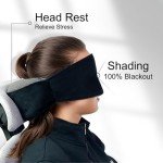Neck Pillow for Airplane Travel,Travel Neck Pillows for Airplanes,Airplane Neck Pillow for Long Flights,Sleeper Hold Pillow Travel,Airplane Eye Mask Head Holder,Best Flying Neck Pillow