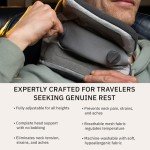 trtl Pillow Plus - Adjustable Neck Pillow for Traveling - Plane Pillow with Foam Padding for Head and Neck Support - Machine Washable - Waterproof Carry Bag - Charcoal