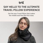 trtl Travel Pillow Cool for Neck Support- Cooling Neck Pillow with Cushioning Foam for Stability and Comfort, Breathable Fabric, Lightweight and Easy to Carry