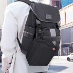 Travel Neck Pillow Bag for trtl Travel Pillow, Waterproof Carrying Case Neck Pillow Protector with Air Tag Pocket & Adjustable Strap, Quick-Release Clasp Easily Attaches to Luggage, Backpacks