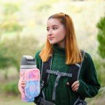 for Owala FreeSip Insulated Stainless Steel Water Bottle Cup Holder Cover Carrier Sling Bag with Strap, Pouch Pocket for Phone/Accessories, add Handle for Owala 32oz