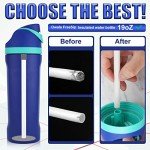 19 oz Replacement Straws for Owala FreeSip, 6PCS Reusable Plastic Straws with Cleaning Brush for Owala Flip Insulated Stainless Steel Water Bottle 19oz Tumbler Accessories Parts (White)