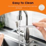 ALINK Stainless Steel Straws for 40oz Owala FreeSip Insulated Water Bottle, 6 Pack Reusable Metal Replacement Straws Compatible With 40oz Owala Freesip Cup Lid Only, Plus Straw Brush, Dishwasher Safe