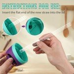 Axlksia 6 Pcs Replacement Straws for Owala FreeSip 24oz 32oz, Reusable Clear Straws with Cleaning Brush for Owala Flip Insulated Stainless Steel Water Bottle 24oz 32oz, Tumbler Accessories Parts