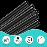Axlksia 6 Pcs Replacement Straws for Owala FreeSip 24oz 32oz, Reusable Clear Straws with Cleaning Brush for Owala Flip Insulated Stainless Steel Water Bottle 24oz 32oz, Tumbler Accessories Parts