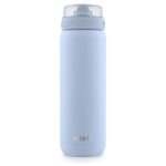 Ello Cooper 32oz Stainless Steel Water Bottle with Straw and Carry Handle, Double Walled and Vacuum Insulated Metal, Leak Proof Locking Lid with Soft Silicone Spout, Reusbale, BPA Free, Halogen Blue