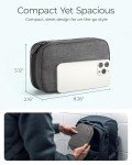 BAGSMART Electronic Organizer Travel Case, Cord Organizer Travel Cable Bag, Charger Pouch, Tech Pouch as Travel Accessories, for Phone, Power Bank, SD Card (Black)