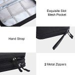 DDgro Electronics Travel Organizer, Tech Accessories Pouch Bag for Cables/Charger & Cords/Power Bank/Magic Mouse/Earphone (Small, Black)