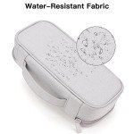 Yundoor Cord Organizer Travel Case, Portable Tech Organizer Pouch Bag for Cable & Charger, Tech Electronics, Travel Essentials (Light Grey)