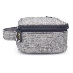 sisma Electronics Cords Organizer Tech Accessories Storage Case Travel Small Carrying Bag for Charging Cables Adapter USB Plugs Power Cord Leads - Grey 1680d