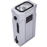 Mini Emergency Water Pump (1000ml/min) Compatible with Membrane Sawyer LifeStraw Personal Water Filter for Hiking, Built-in 2000mAh Power Bank, 3-Speed Adjustable Flashlight & SOS Signal Light, IPX3