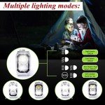 Mini Emergency Water Pump (1000ml/min) Compatible with Membrane Sawyer LifeStraw Personal Water Filter for Hiking, Built-in 2000mAh Power Bank, 3-Speed Adjustable Flashlight & SOS Signal Light, IPX3