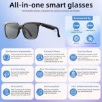 AI Bluetooth Smart Glasses with Real-Time Translation