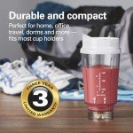 Hamilton Beach Portable Blender for Shakes and Smoothies with 14 Oz BPA Free Travel Cup and Lid, Durable Stainless Steel Blades for Powerful Blending Performance, White ( 51101V)