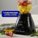 Universal 550W Mass Vital Blender - Glass Jar 57 Oz / 1.8 Quart / 1.7 Liter, 2 Speed + Pulse Function and 4 Stainless Steel Blade with Chrome Steel Technology
