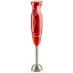 OVENTE Immersion Hand Blender, 300W Electric Handheld Portable Stick Mixer with 2 Mixing Speed and Stainless Steel Blades for Effortless Blending Smoothies, Shakes, Puree or Baby Food, Red HS560R