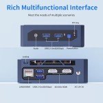 Compact Mini PC: Intel 12th Gen, 16GB RAM, Dual 4K HDMI