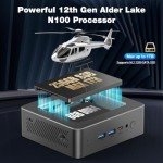 Intel N100 Mini PC - 8GB RAM, 256GB SSD