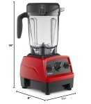 Vitamix Explorian Blender, Professional-Grade, 64 oz. Low-Profile Container, Red (Renewed Premium)