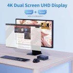 Compact Mini PC: Intel 12th Gen, 16GB RAM, Dual 4K HDMI