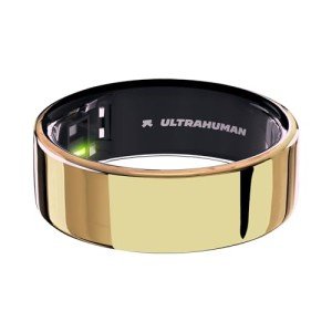 Ultrahuman Ring AIR- Sleep-Tracking, Movement & Recovery,HRV, 6 Days Battery Life with Lifetime Free Subscription (Bionic Gold, 6)