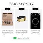 ULTRAHUMAN Ring AIR-Smart Ring Health Tracker, Size First Sizing Kit,Sleep Tracker,Smart Ring for Men/Women,Fitness Tracker (Made in India, Bionic Gold, 9)