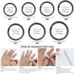 Domhong Smart Ring for Women Men - Fitness Tracker with Heart Rate/Blood Oxygen/Stress Monitor/Steps/Sleep Tracking, No App Subscription, 5ATM Waterproof Health Rings