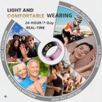 UniJethro Smart Ring for Women Men, Health Fitness Tracker Ring, IP68 Waterproof Rings, Sleep Ring with Charging Case and Ring Protector, Remote Photography, Family Care, No App Fees (Silver, 10#)