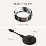 Oura Ring Gen3 Horizon - Silver - Size 13 - Smart Ring - Size First with Oura Ring Gen3 Sizing Kit - Sleep Tracking Wearable - Heart Rate - Fitness Tracker - 5-7 Days Battery Life
