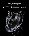 RENPHO Lynx Smart Ring, Size First with Sizing Kit, Fitness Tracker for Women & Men, Sleep Tracker, 7-Day Battery Life, Titanium, Waterproof, Subscription-Free App, HSA/FSA Eligible (Black, Size 10)