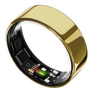 ULTRAHUMAN Ring AIR-Smart Ring Health Tracker, Size First Sizing Kit,Sleep Tracker,Smart Ring for Men/Women,Fitness Tracker (Made in India, Bionic Gold, 8)