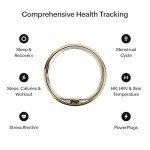 ULTRAHUMAN Ring AIR-Smart Ring Health Tracker, Size First Sizing Kit,Sleep Tracker,Smart Ring for Men/Women,Fitness Tracker (Made in India, Bionic Gold, 8)