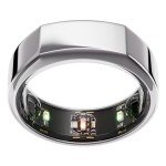 Oura Ring Gen3 Heritage - Silver - Size 8 - Smart Ring - Size First with Oura Ring Gen3 Sizing Kit - Sleep Tracking Wearable - Heart Rate - Fitness Tracker - 5-7 Days Battery Life