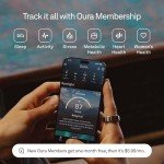 Oura Ring 4 - Silver - Size 9 - Smart Ring - Size First with Oura Ring 4 Sizing Kit - Sleep Tracking Wearable - Heart Rate - Fitness Tracker - Up to 8 Days of Battery Life