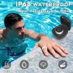 Hivisuals Smart Ring for Women Men, Bluetooth Connection, Health Ring, IP68 Waterproof, Fitness Ring Tracks Heart Rate/Sleep/Steps/Sports Activities/Blood Oxygen,Non-Subscription app (Silver, 8)