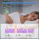 Smart Ring Fitness Tracker Ring for Men Women - Health Heart Rate Ring with Motion Tracking, Sleep Monitor, and Oximetry, No Subscription Fee, Family Care, Remote Photography, IP68 Waterproof(8#)