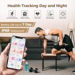 Hugrow Smart Ring for Men & Women, Wellness & Fitness Tracker with Sleep/Step/Heart Rate/Blood Oxygen/Calorie Counter, IP68 Waterproof Wearable Ring for iOS Android Silver #10