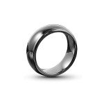 HECERE T5577 or UID chip RFID Black Ceramics Smart Finger rewrite Ring 125KHZ/13.56MHZ Wear for Men or Women (T5577 125KHZ-19MM)