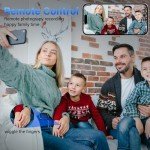 Smart Ring Fitness Tracker Ring for Men Women - Health Heart Rate Ring with Motion Tracking, Sleep Monitor, and Oximetry, No Subscription Fee, Family Care, Remote Photography, IP68 Waterproof(8#)