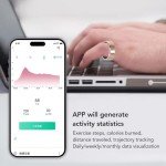 Smart Ring Fitness for Women & Men, IP68 Wearable Health Ring with Sleep Monitoring Step Counting Camera Control Heart Rate Body Temperature (8)