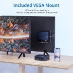 Compact Mini PC: Intel 12th Gen, 16GB RAM, Dual 4K HDMI