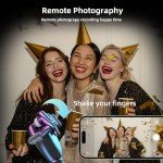 UniJethro Smart Ring for Women Men, Health Fitness Tracker Rings, IP68 Waterproof, Long Lasting Batteries Sleep Ring with Charging Case and Protector, Remote Photography, No App Fees (Rose Gold, 8#)