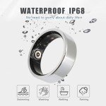 Kuxlagz Smart Ring Health Tracker for Women Men, Sleep Tracker with Heart Rate and Blood Oxygen, Fitness Ring for Activity Monitoring, 15 Days Battery, No Subscription, Titanium Alloy (Silver, #9)
