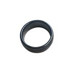 HECERE T5577 or UID chip RFID Black Ceramics Smart Finger rewrite Ring 125KHZ/13.56MHZ Wear for Men or Women (T5577 125KHZ-19MM)