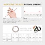 UniJethro Smart Ring for Women Men, Health Fitness Tracker Rings, IP68 Waterproof, Long Lasting Batteries Sleep Ring with Charging Case and Protector, Remote Photography, No App Fees (Rose Gold, 8#)