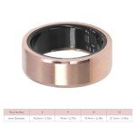 Smart Ring Fitness for Women & Men, IP68 Wearable Health Ring with Sleep Monitoring Step Counting Camera Control Heart Rate Body Temperature (8)