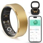 Smart Fitness Ring for Men & Women – Health & Activity Tracker with Heart Rate, Sleep Monitoring, Blood Oxygen, Motion Tracking, and Remote Camera Control, Waterproof & No Subscription Required (8#)
