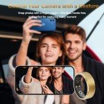 Smart Fitness Ring for Men & Women – Health & Activity Tracker with Heart Rate, Sleep Monitoring, Blood Oxygen, Motion Tracking, and Remote Camera Control, Waterproof & No Subscription Required (8#)