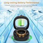 Smart Fitness Ring for Men & Women – Health & Activity Tracker with Heart Rate, Sleep Monitoring, Blood Oxygen, Motion Tracking, and Remote Camera Control, Waterproof & No Subscription Required (8#)