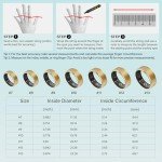 Smart Fitness Ring for Men & Women – Health & Activity Tracker with Heart Rate, Sleep Monitoring, Blood Oxygen, Motion Tracking, and Remote Camera Control, Waterproof & No Subscription Required (8#)